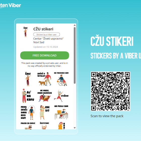 CŽU Vajber stikeri