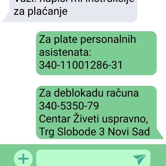 PRESEK DONIRANIH SREDSTAVA ZA RAD CENTRA U OKVIRU STALNE KAMPANJE I KAKO GA MOŽETE PODRŽATI DA OTKLONI BLOKADU RAČUNA